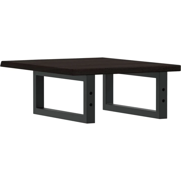 vidaXL Waschtischplatte mit Halterung Stahl und Massivholz Eiche 3302573 – Bild 6