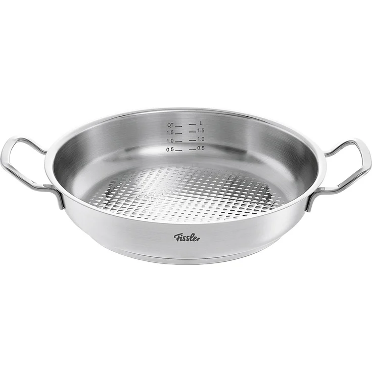 Fissler original-profi collection Edelstahl Servierpfanne 28 cm Ø Höhe 7 cm 3,0L