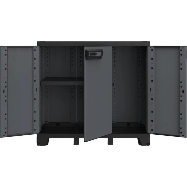 Kreher Mehrzweckschrank Dreitüriger Kunststoffschrank 'Ardesia' (Modell wählbar) – Bild 5
