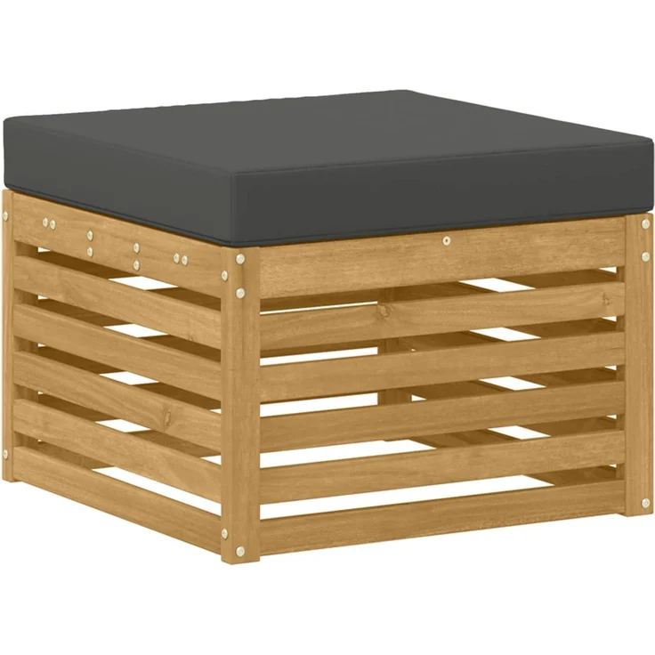 vidaXL Outdoor-Sofagarnitur 6 Stk. Weiß und Anthrazit Polyester 3391717 – Bild 4