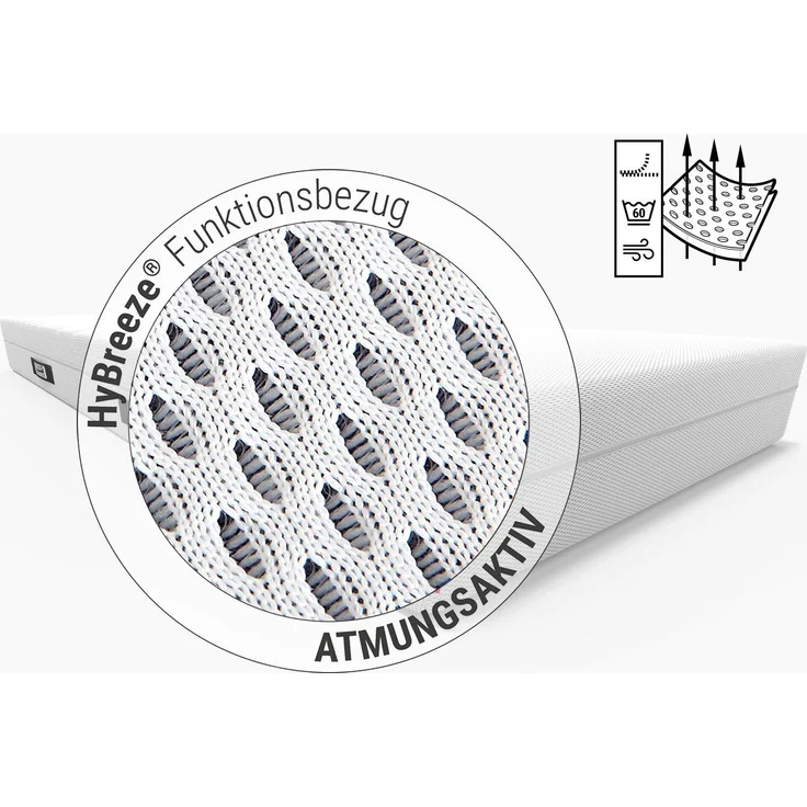 Kaltschaummatratze BODYGUARD Anti-Kartell-Matratze Weich, bett1. de, 18.5 cm hoch, atmungsaktiver HyBreeze® Funktionsbezug – Bild 3