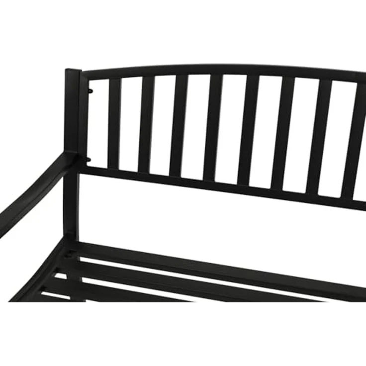 DEGAMO Gartenbank NEWPORT, 2-sitzer, Metall schwarz – Bild 6
