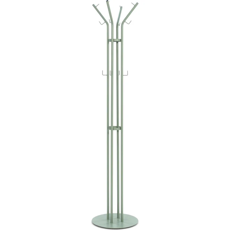 Spinder Design CHARLY Garderobe, Stahl, Skandinavisch, Dusty Green 40x40x170 cm – Bild 1
