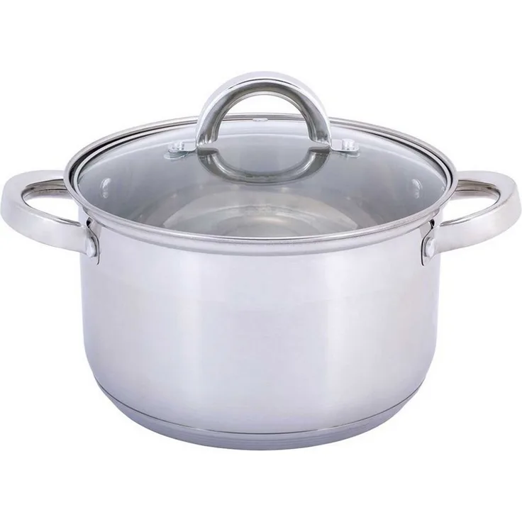 Kochtopf 5 L Edelstahl Suppentopf 24 cm Induktion Schmortopf Bratentopf Topf