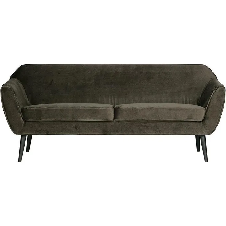 Sofa Rocco Samt, 187cm Grau