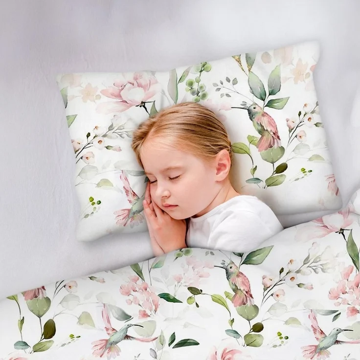 Amilian Kinderbettwäsche 100x135 - Bettwäsche Kinder - Kopfkissenbezug 40x60 cm Babybettwäsche, 2 teilig, 100% Baumwolle, für Mädchen und Jungen – Bild 3