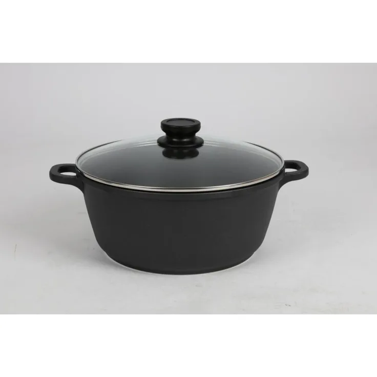 Aluguss Kochtopf 28cm Antihaft Induktion Herd Ofen Küche Braten Geschirr Suppen