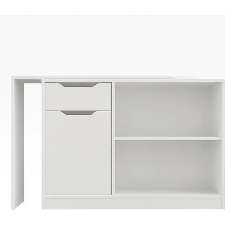 KOMTO Schreibtisch KOMTO Schreibtisch mit Stauraum – PC Tisch, Tisch FOLDY 128x60x75 cm – Bild 4