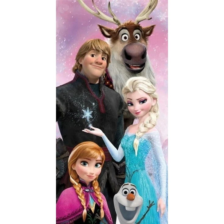 Frozen Badehandtuch Strandtuch 70x140 cm aus Baumwolle – saugfähig & weich – Bild 1
