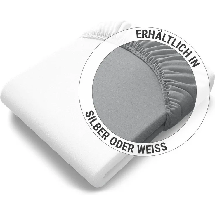 Spannbettlaken BODYGUARD Jersey-Spannbettlaken, Gummizug: rundum, robust, waschbar bei 60 °C