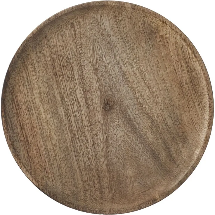 Mica Dekoteller Mangoholz Ø 30 x H 2 cm braun
