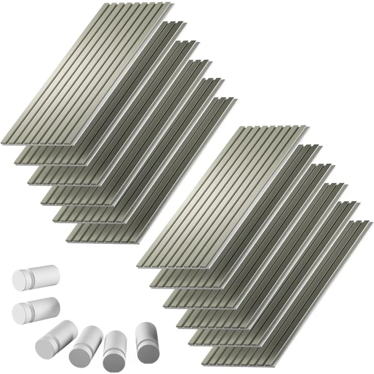 Akustikpaneel Sonoa Salbeigrün/Weiß 12er Set Vicco – Bild 1