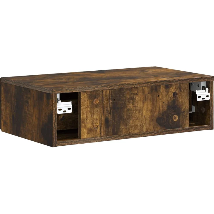 vidaXL Wandmontierter Beistelltisch Geräucherte Eiche Holzwerkstoff 899000 – Bild 6