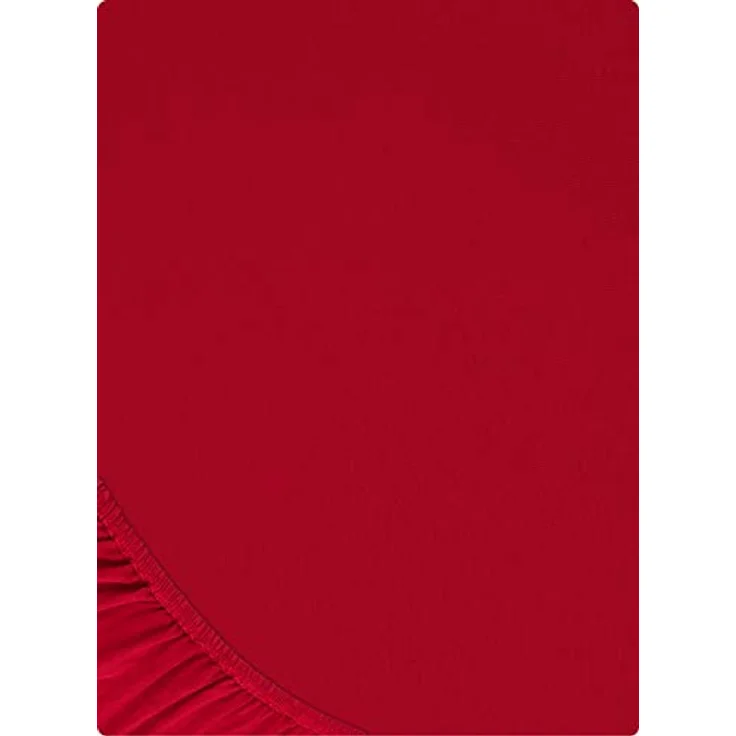 Buymax® Spannbettlaken 120x200 cm Baumwolle 100% Spannbetttuch Bettlaken Jersey, Matratzenhöhe bis 25 cm, Farbe Rot – Bild 10