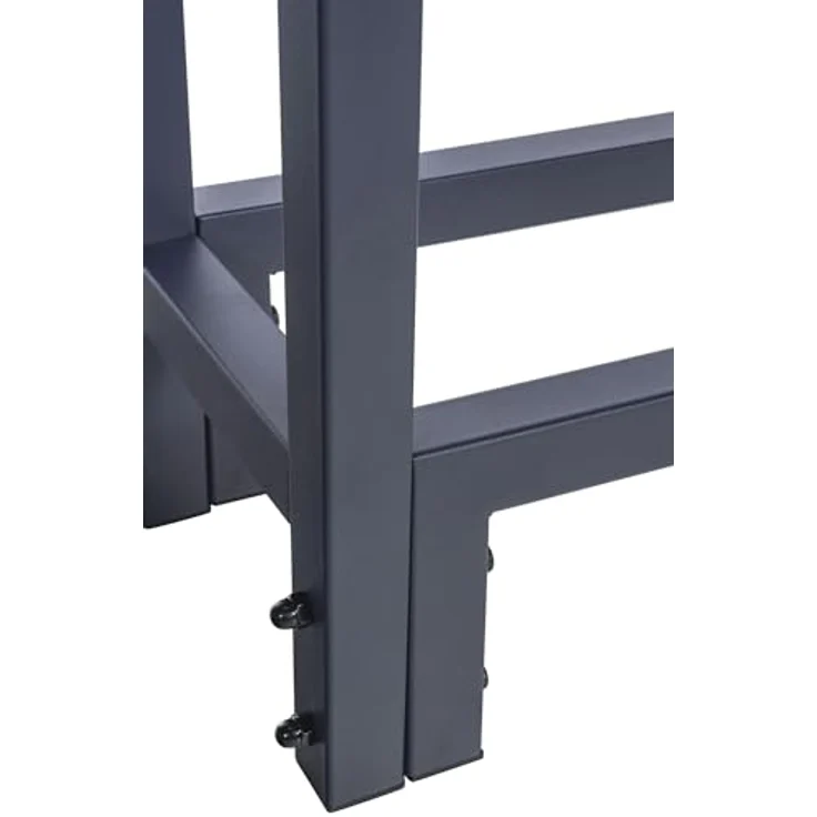 DELUKE® Kaminholzregal aussen mit Abdeckung REOB - für Feuerholz Brennholzregal aussen mit Plane Kaminholzständer draussen Kaminholzhalter outdoor Feuerholzregal aussen, 25x160x115cm – Bild 3