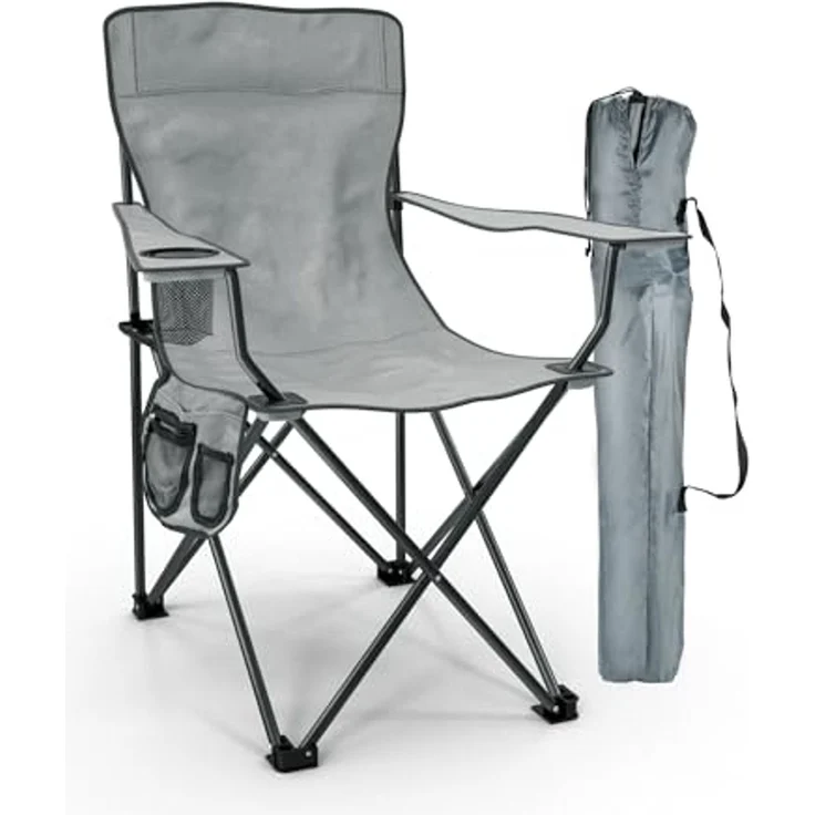 Stagecaptain Campingstuhl "Chiller" Campingsessel mit Getränkehalter in der Armlehne (4 St), Gartenstuhl faltbar, Anglersessel, Faltstuhl, Strandstuhl inkl. Tasche – Bild 7