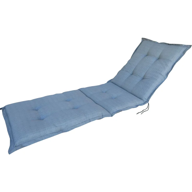 Madison '447167' Auflage für Sonnenliege Basic, Baumwollmischgewebe grau, 200x60 cm – Bild 1
