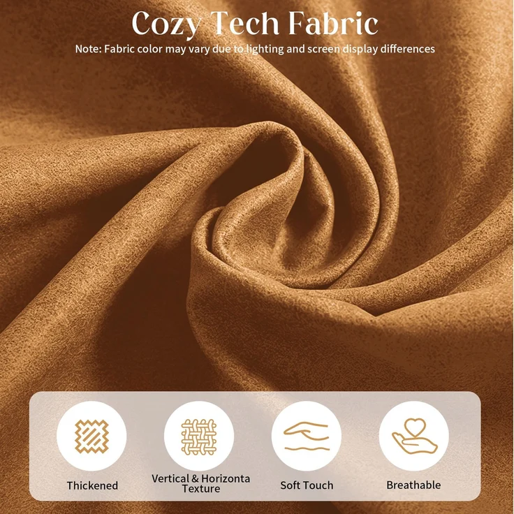 Sitzsack-Sessel 80cm×93cm×75cm mit Hocker in Braun – ergonomische Form und kompakte Relaxlösung – Bild 5