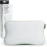 BLACKROLL® PILLOW CASE ORIGINAL, Kissenbezug 30x50 cm für RECOVERY PILLOW, atmungsaktiver Kopfkissenbezug aus weichem Material, formstabile Kissenhülle ohne Faltenbildung, Made in Germany, Weiß/Grün