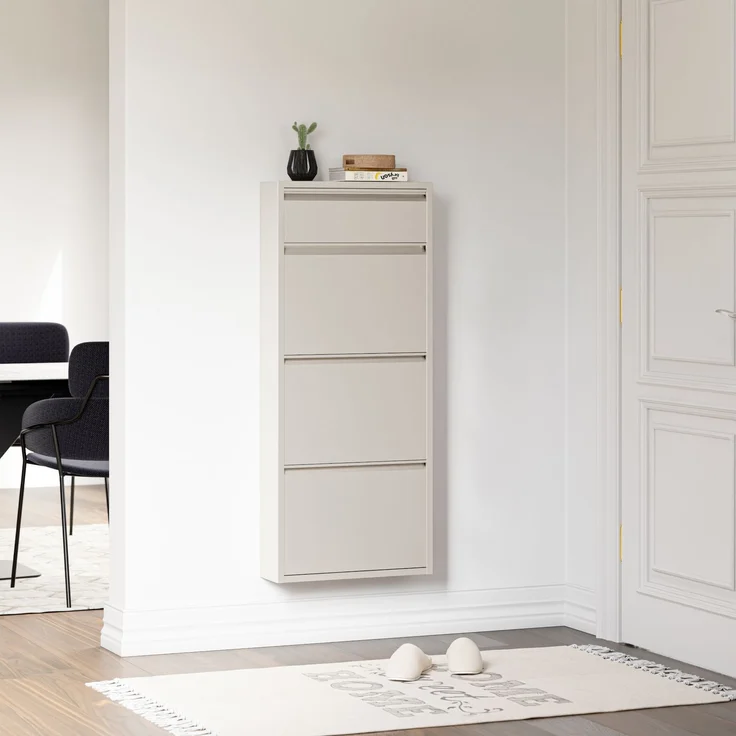 Schuhkipper Sokndal mit 4 Klappen Pfefferweiß [en. casa] – Bild 5