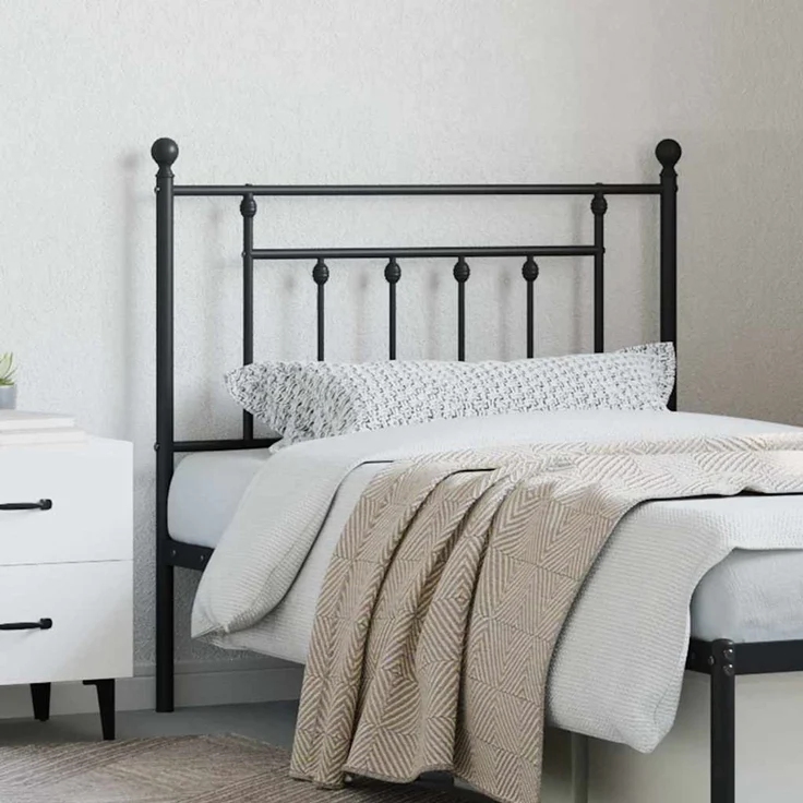 vidaXL Ersatz-Kopfteil Metall Schwarz 90 cm (Art-Nr 353565) – Bild 3