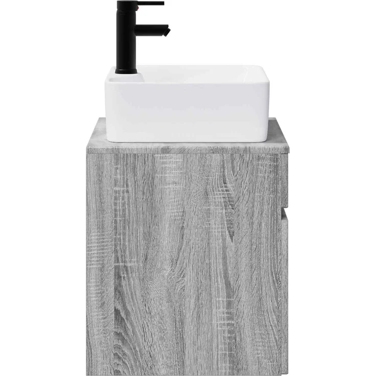 vidaXL Waschbeckenschrank Grau Sonoma 59 x 44,5 x 50 cm Holzwerkstoff 3404296 – Bild 6
