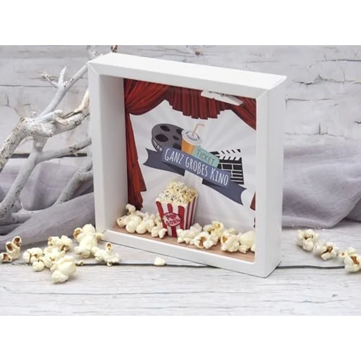 ZauberDeko Geschenkbox Geldgeschenk Verpackung Kino Popcorn Kinogutschein Cinema Geschenk – Bild 4