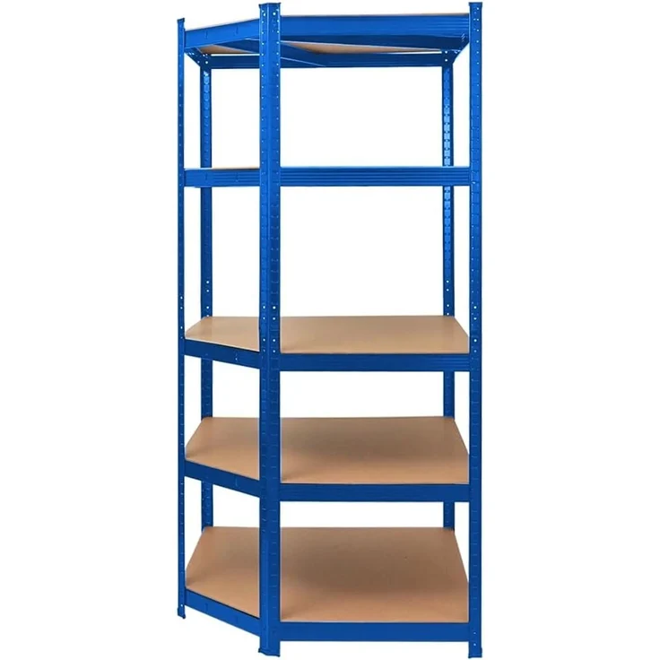 PROREGAL Mega Deal Eckregal Ragnar 1x: 180 x 90 x 60 cm | Taurus 2X: 180 x 120 x 60 cm Blau Fachlast 175kg, Kellerregal, Steckregal, Garagenregal, Lagerregal – Bild 7