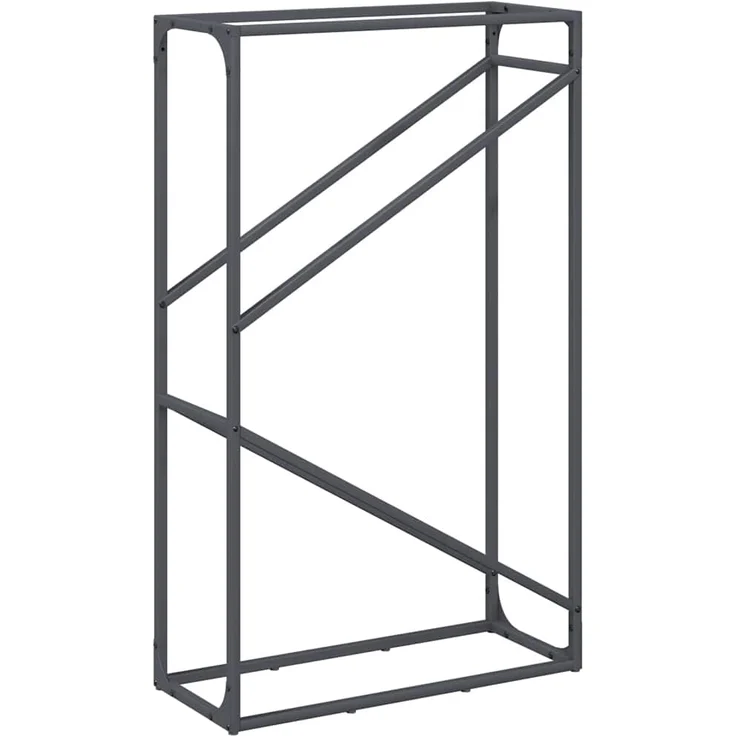 vidaXL Brennholzregal Anthrazit 60x25x100 cm Kaltgewalzter Stahl 864329 – Bild 6