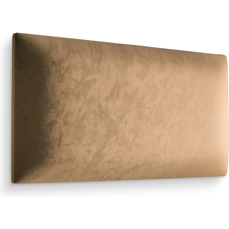 Muralo Samt Wandkissen Stoff Polsterpaneel Schlafzimmer Wohnzimmer Bett Wandpolster Bettkopfteil Lendekissen Modern Luxus Gepolstert Polster Paneel (Beige, 70x30 cm) – Bild 4