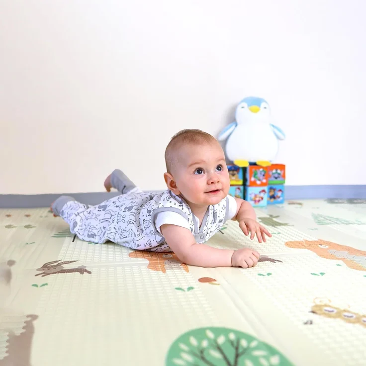 Mama Cheetah Baby Schlafsack mit Füße 0.5 TOG, Sommerschlafsack, Bio-Baumwolle Baby Schlafsäcke ohne Ärmeln Babyschlafsack mit Beinen für Säugling Kinder Junge Mädchen, 100cm (Baby Höhe 110-120cm) – Bild 9