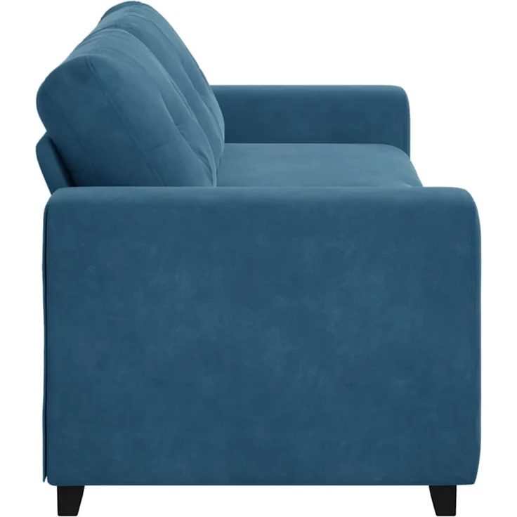 vidaXL 3-Sitzer-Sofa Blau 220 cm Samt 4105143 – Bild 4