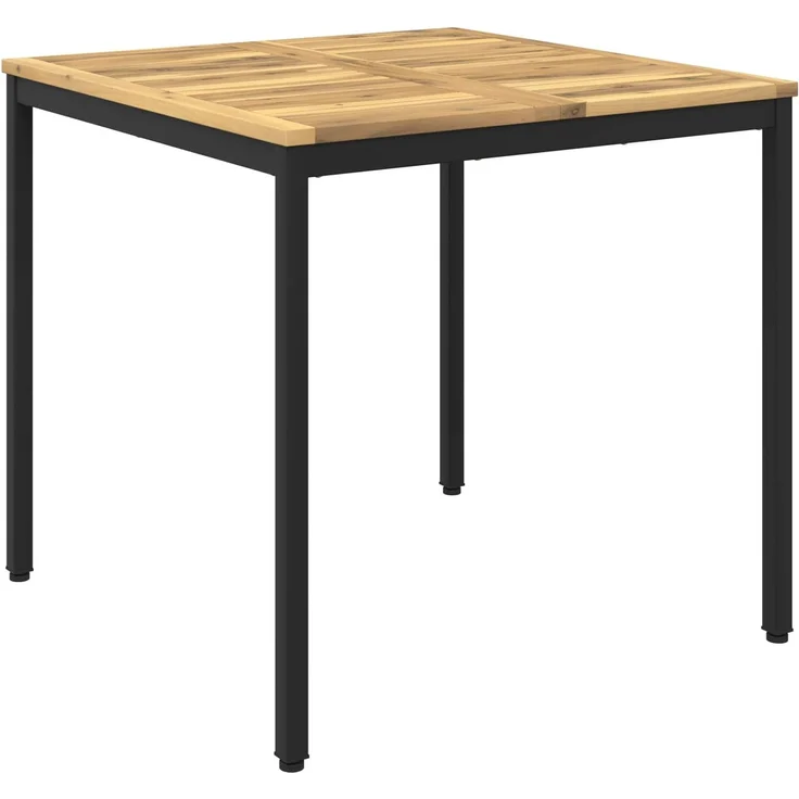 vidaXL Gartentisch NAARDEN Weiß gewaschen und Schwarz 901758 – Bild 2