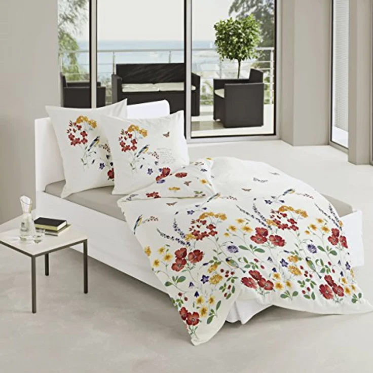 Bierbaum Bettwäsche 6477, Mako-Satin, Designed in Germany, bunt 01, 135x200 + 80x80 cm – Bild 3