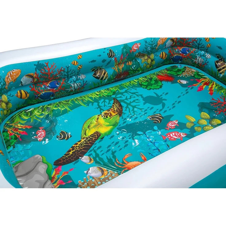 Bestway Planschbecken Family Lounge 262 x 175 x 51 cm 3D Undersea Adventure – Bild 3