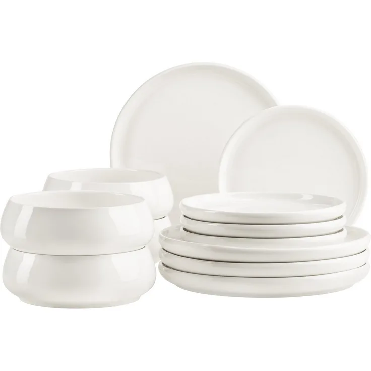 MÄSER Teller-Set Taya (12-tlg), 4 Personen, Porzellan