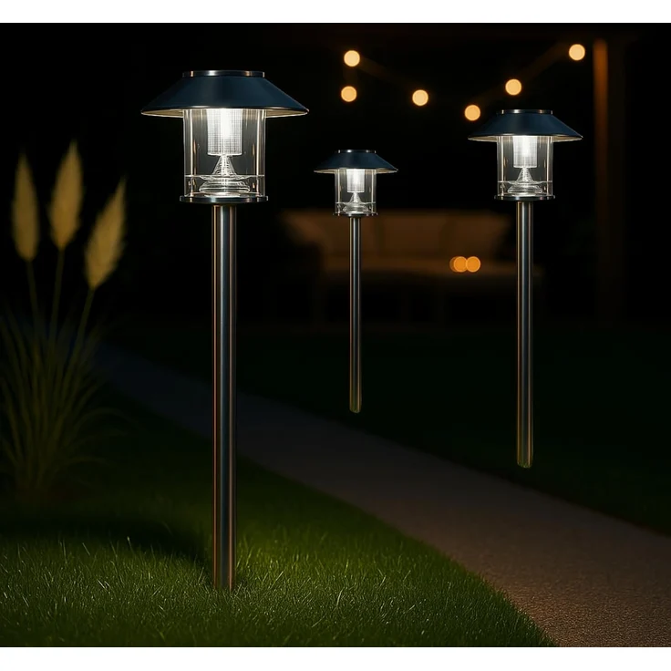 MeLiTec LED Solarleuchte Solar-Gartenleuchte, SO26, Prag, nein – Bild 1