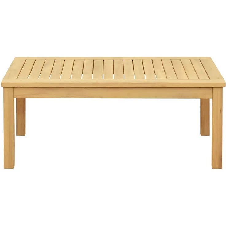 Couchtisch Sofatisch, Helles Akazienholz 90 x 50 x 36 cm Massivholz Akazie d278e