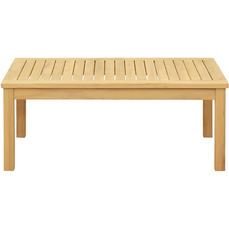 Couchtisch Sofatisch, Helles Akazienholz 90 x 50 x 36 cm Massivholz Akazie d278e – Bild 1