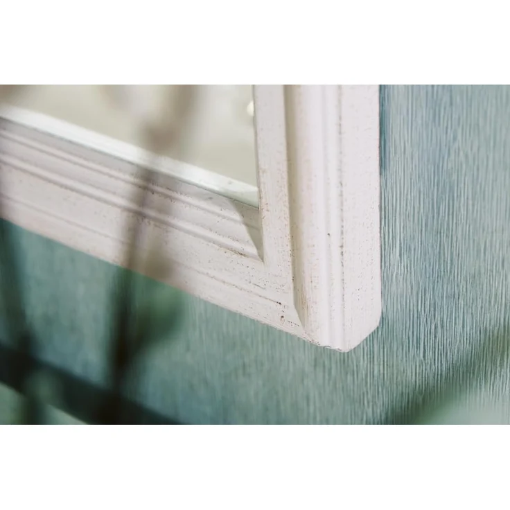 riess-ambiente Wandspiegel CASTILLO 100cm weiß (Einzelartikel, 1-St), Schlafzimmer · Fenster-Design · Deko · Landhausstil · handmade · Flur – Bild 8