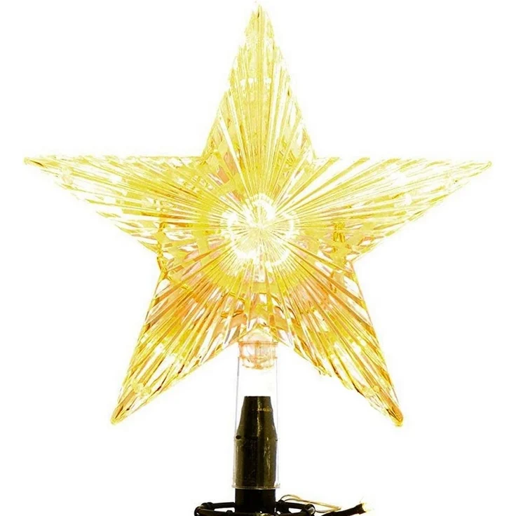 Mojawo Lichtervorhang XXL LED Metall Weihnachtsbaum mit Stern warmweiß 154 LEDs 240cm – Bild 3