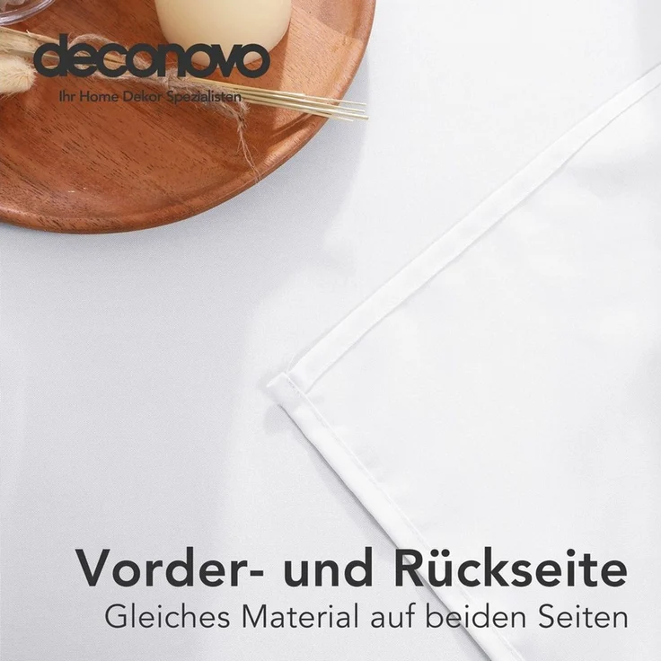 Deconovo Tischdecke Wasserabweisend Tischwäsche Abwaschbar Tischtücher Pflegeleicht (1er Set, Rechteckige Tischdecken), Lotuseffekt fleckabweisend rechteckige Tischdecken fleckabweisend – Bild 3