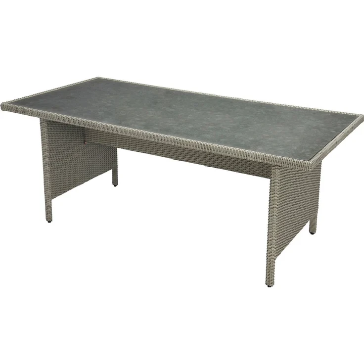 KONIFERA Garten-Essgruppe Amsterdam, (Set, 19-tlg, 6x Sessel, 6x Sitzauflagen, 6x Rückenauflagen, 1x Tisch), bestehend aus 6 Sesseln, 12 Sitz- und Rückenkissen und 1 Tisch – Bild 3