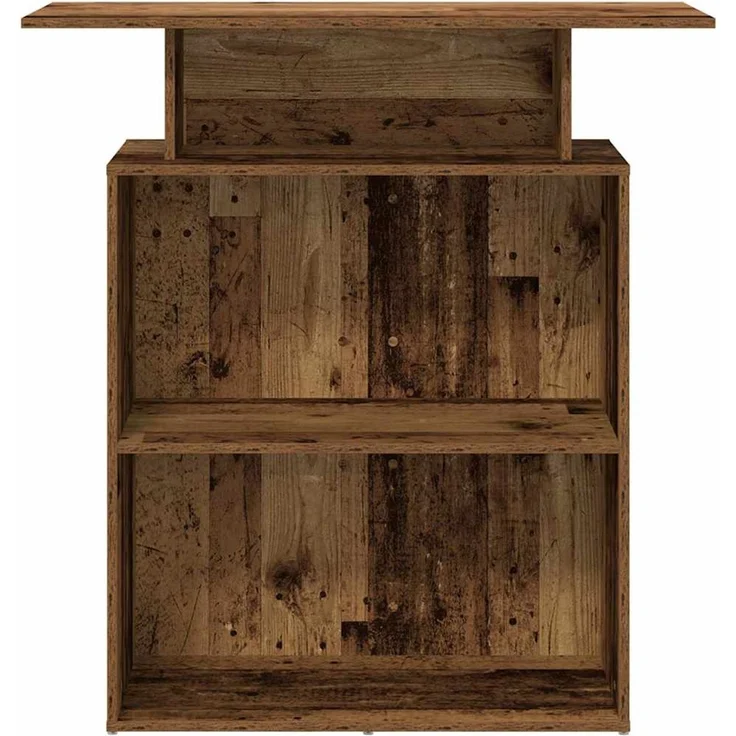 vidaXL Empfangstheke Altholz-Optik 100x40x104 cm Holzwerkstoff 859058 – Bild 4