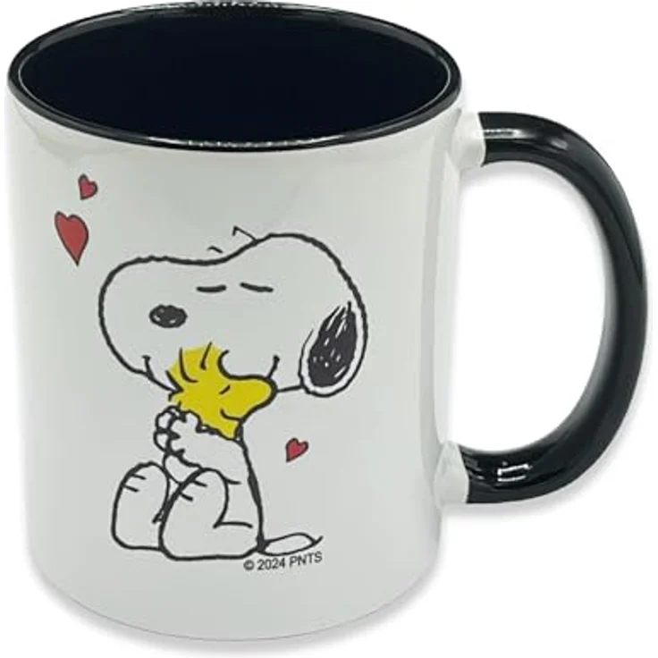 Peanuts Snoopy Woodstock Tasse - 330 ml Schwarz – Bild 1