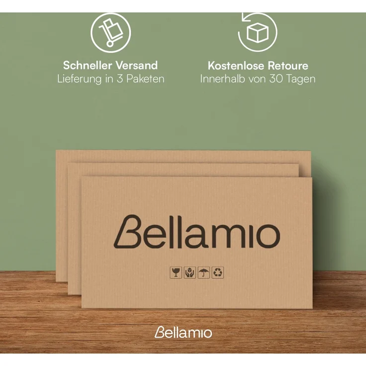 Bellamio 'Aland' Dachschrägenregal mit Türen, weiß, 100x52x179 cm, Schrank für Dachschräge mit 6 Fächern – Bild 6