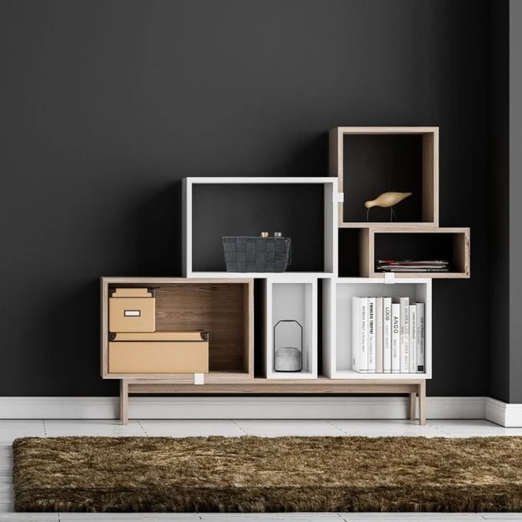 4 x Aufbewahrungskorb mit Deckel grau 10040033 – Bild 2