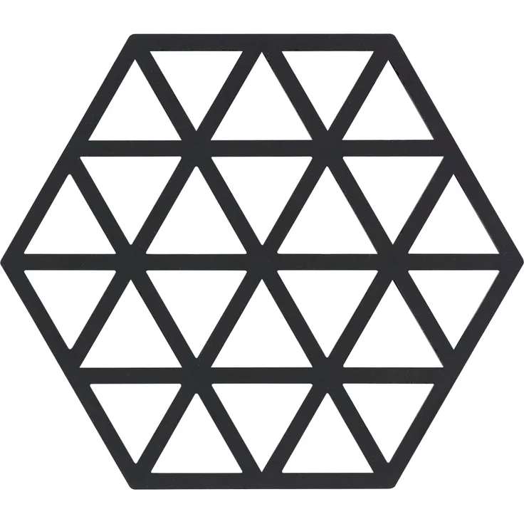 Zone Denmark Triangles Black Topf-Untersetzer Silikon – Bild 1