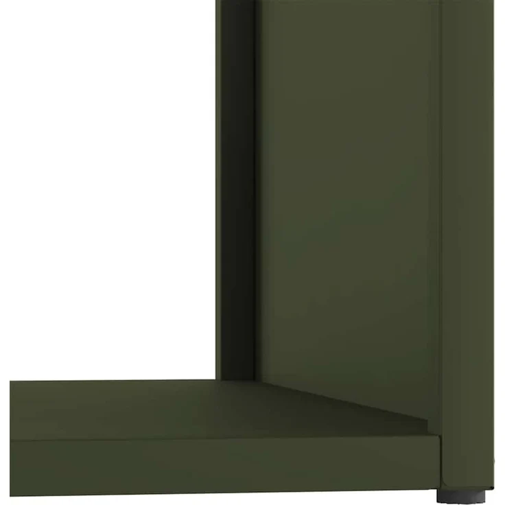 vidaXL Brennholzregal Olivgrün 40x40x40 cm Kaltgewalzter Stahl 864240 – Bild 8