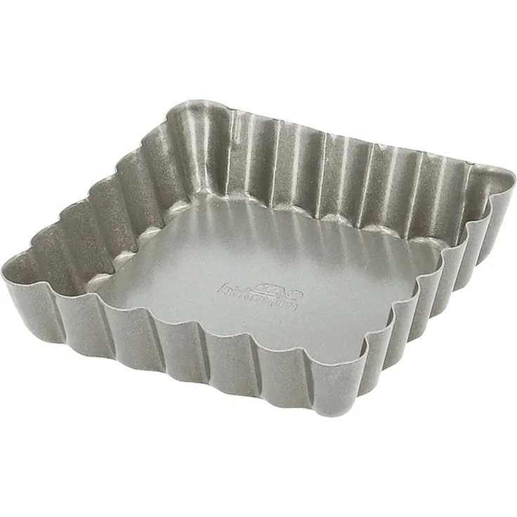 Birkmann Mini-Tarteform 10x10 cm Höhe 2 cm mit losem Boden mit Antihaftbeschichtung